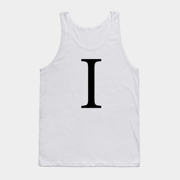 Black Iota Tank Top by lolosenese